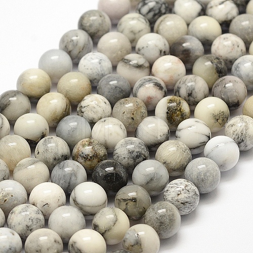 Natural Agate Beads Strands G-F475-07-8mm-1