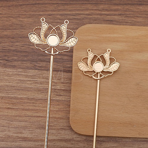 Ancient Style Alloy Hair Stick Finding PW-WGB0804-03-1