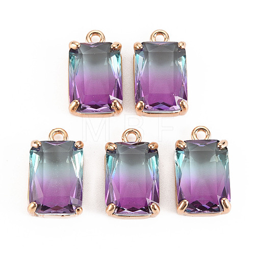 Gradient Color Glass Pendants GLAA-S193-008-A08-1