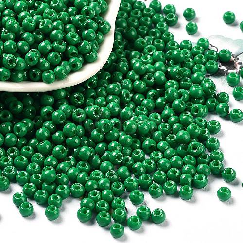 Baking Paint Glass Seed Beads SEED-H002-I-B508-1