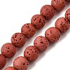 Dyed Synthetic Lava Rock Beads Strands GG-CBAAE19-06B-07-5