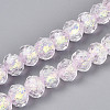 Handmade Foil Lampwork Beads Strands FOIL-T008-09B-1