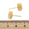 Brass Stud Earrings EJEW-Q014-34G-3