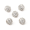 Grade A Round Crystal Pave Disco Ball Beads X-RB-H258-8MM-001-4