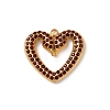 304 Stainless Steel Rhinestone Pendants STAS-B139-03G-02-1