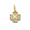 925 Sterling Silver Micro Pave Clear Cubic Zirconia Charms STER-S010-03B-G-1