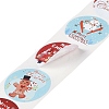 Christmas Theme Paper Self-Adhesive Stickers X-DIY-B077-01A-09-3