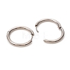 Tarnish Resistant 201 Stainless Steel Huggie Hoop Earrings EJEW-L250-01F-P-3