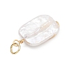 Spiral Copper Wire Wrapped Natural Nucleated Baroque Keshi Pearl Pendants PALLOY-JF05276-01-3