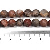 Natural Dendritic Jasper Beads Strands G-F591-24-8mm-5