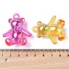 Electroplate Transparent UV Plating Acrylic Pendants OACR-I014-13-4