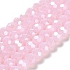 Electroplate Glass Beads Strands X-EGLA-A035-J10mm-A02-1
