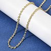 2.5MM Brass Twisted Infinity Link Chain Necklaces for Women NJEW-F366-07B-G-3