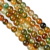 Natural Peacock Agate Beads Strands G-G444-8mm-02-2