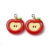 Opaque Resin Pendants RESI-I337-05P-A01-1