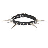 Gothic Style Alloy Spiked Rivet Imitation Leather Choker Necklaces FS-WGF47C0-01-5