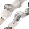 Natural Tourmalinated Quartz Beads Strands G-S386-C15-2