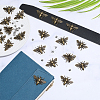 20Pcs Zinc Alloy Bees Decorative Rivets FIND-PH0062-14AB-4