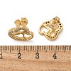 Valentine's Day Heart Brass Micro Pave Clear Cubic Zirconia Stud Earrings EJEW-D305-22G-02-4