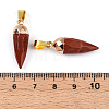 Natural Red Jasper Pendants G-N345-01E-3