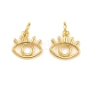 Brass Charms KK-G549-09G-1