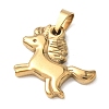 304 Stainless Steel Pendants STAS-B141-01B-G-2