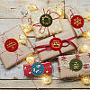 Christmas Theme 6Pcs  Brass Wax Seal Stamp Head AJEW-CP0001-87A-5