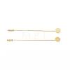 Brass Lapel Pin Base Settings X-KK-I693-02E-G-2