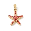 Brass Enamel Pendants LS-KK-CBA2CEF-01G-03-1