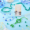 1 Strand Electroplate Transparent Glass Beads Strands EGLA-TADJ0001-15E-6