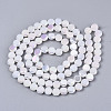 Electroplate Opaque Solid Color Glass Beads Strands EGLA-T020-07I-2