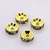 Brass Rhinestone Spacer Beads RB-A014-Z5mm-18G-NF-1