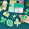SUNNYCLUE DIY Saint Patrick's Day Keychain Making Kit DIY-SC0023-16-3