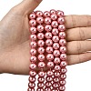 Eco-Friendly Dyed Glass Pearl Round Beads Strands HY-A002-10mm-RB109-5
