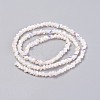 Electroplate Glass Beads Strands GLAA-F092-B04-2