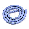 Handmade Polymer Clay Beads Strands LS-CLAY-R089-8mm-023-2