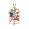 Natural Gemstone Pendants. Tree PW-WG397E3-03-1