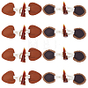 8Pcs 2 Styles Resin Button BUTT-GF0004-34-1