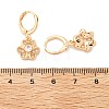 Brass Micro Pave Clear Cubic Zirconia Hoop Earrings for Women EJEW-G428-24G-01-5