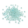 Frosted Silver Lined Glass Seed Beads GLAA-Q096-02H-1