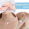 2Pcs Stainless Steel Heart Cinerary Casket Pendant Necklaces NJEW-CN0001-25-3