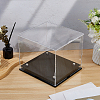 Transparent Acrylic Minifigure Display Cases with Black Base ODIS-WH0108-107-4