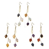 Hollow 316 Surgical Stainless Steel & Gemstone Dangle Earrings for Women EJEW-JE07505-3