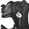 Natural Shell Dangle Earrings EJEW-MZ00754-01-5