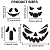 US 1 Set Halloween Pumpkin Face PET Hollow Out Drawing Painting Stencils DIY-MA0001-27-2