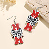 Mother's Day Wood Dangle Earrings FS-WG7FF6E-05-2