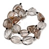 Natural Lodolite Quartz Beads Strands G-F820-M01-04-3