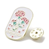 Flower Alloy Enamel Pin Brooches JEWB-C029-06A-G-3