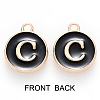 Golden Plated Enamel Alloy Charms ENAM-SZ0001-26B-C-3