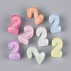 Luminous Frosted Transparent Acrylic Beads TACR-T029-21C-2
